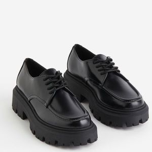 H&M chunky derby shoes